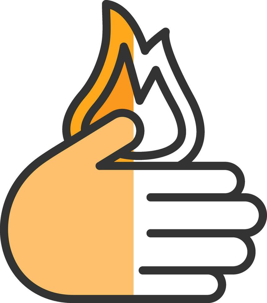 Burn  Vector Icon Design