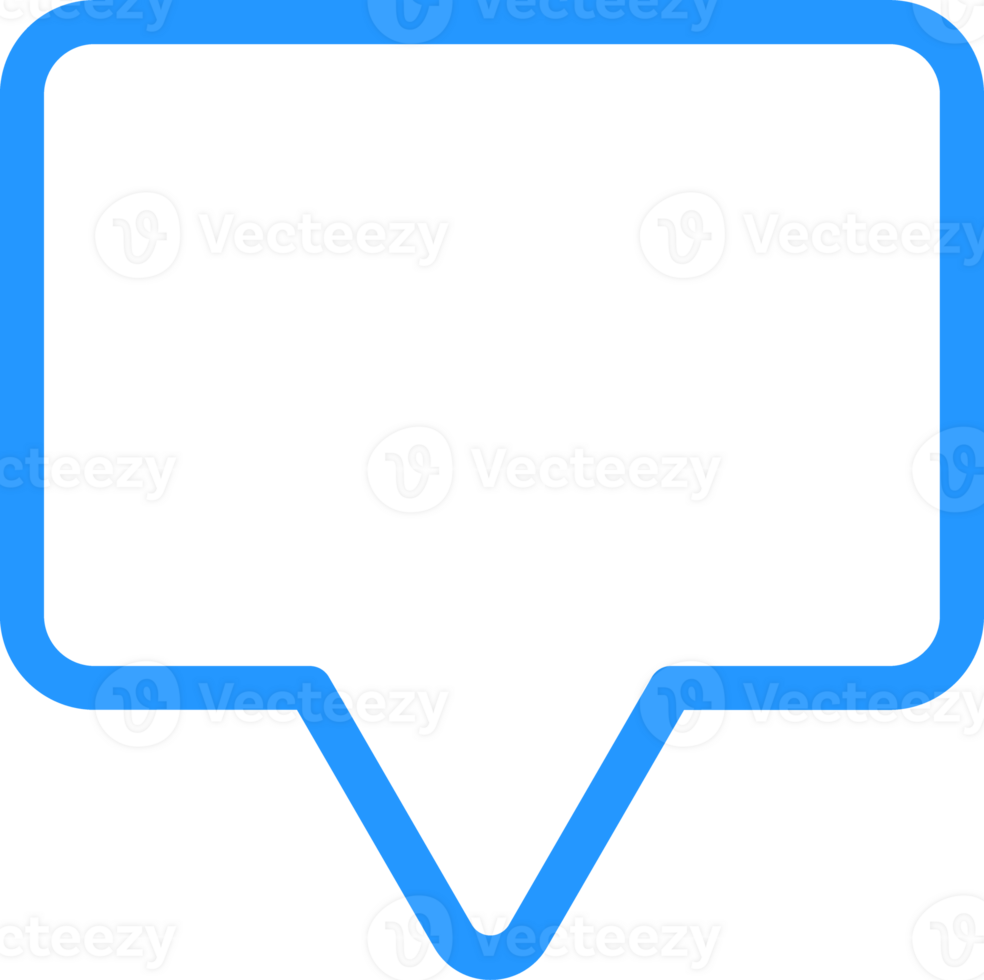 outline talk bubble icon png