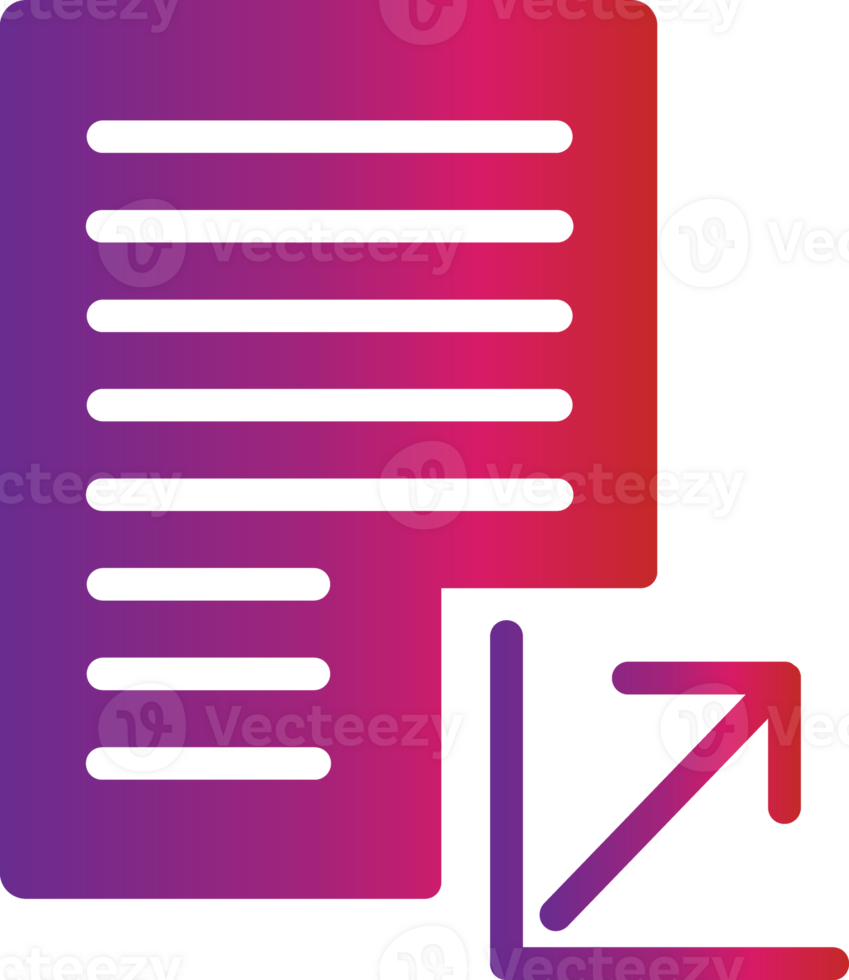 gradient style letter icon png