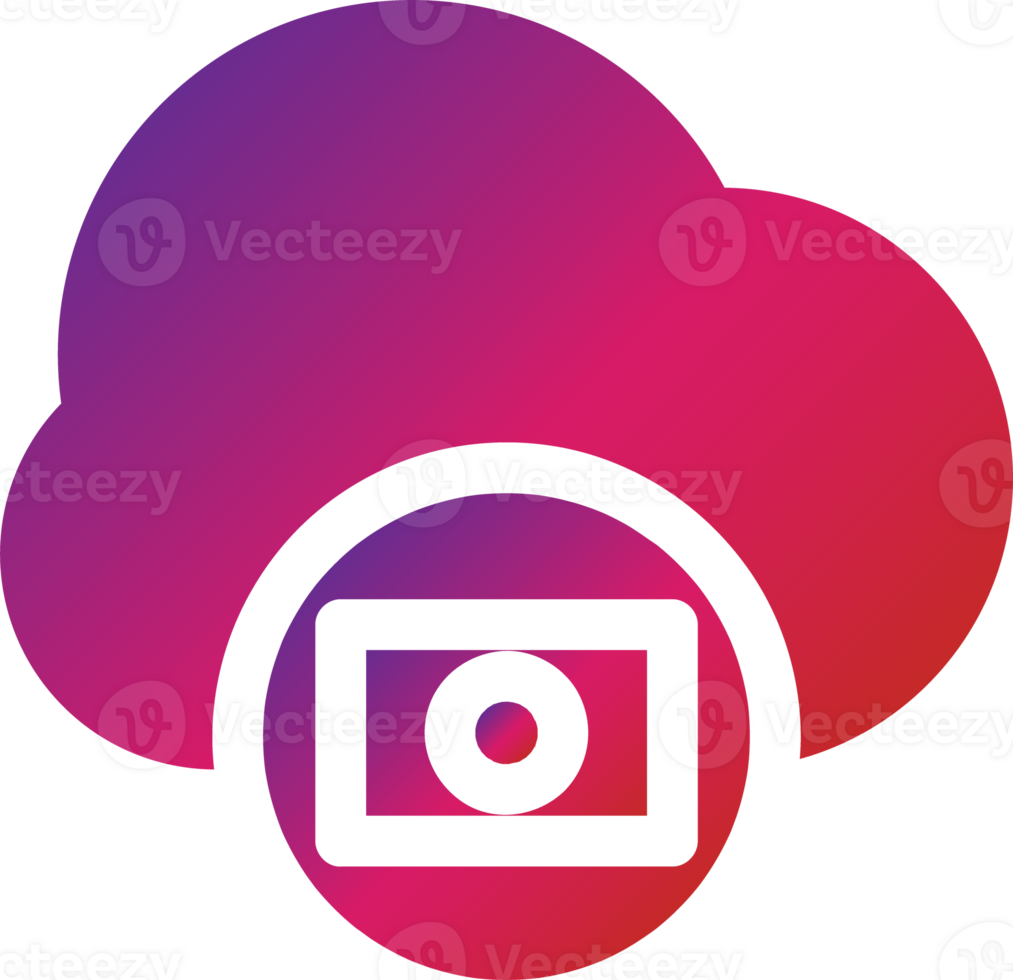 gradient style cloud icon png