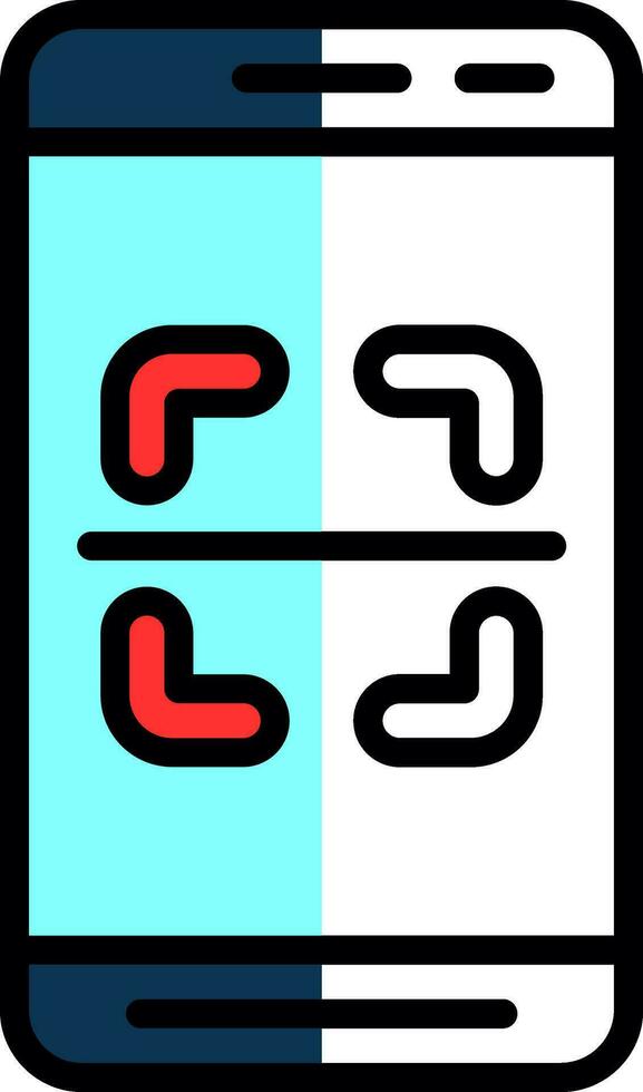 Mobile Scanner  Vector Icon Design