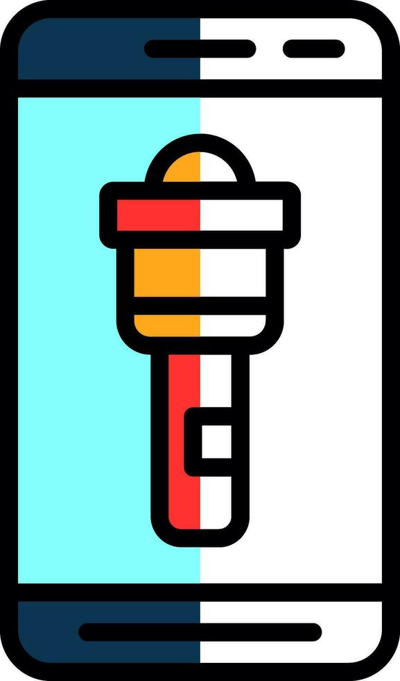 Flashlight  Vector Icon Design