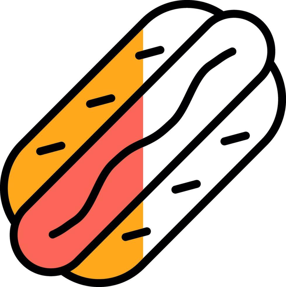 Hot Dog  Vector Icon Design