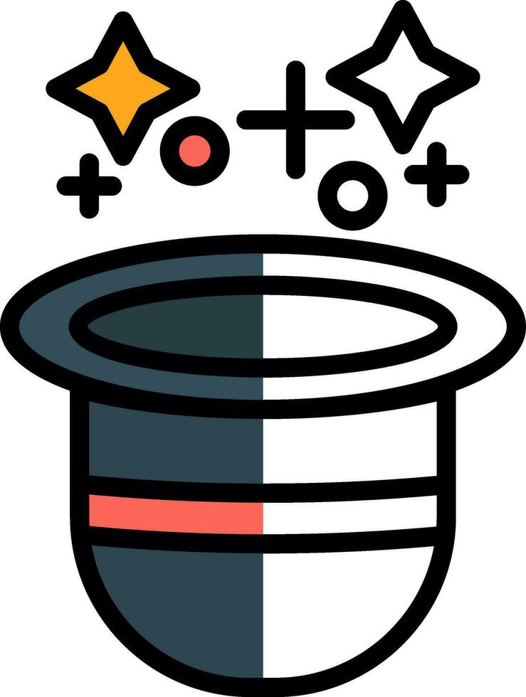 Magic Hat  Vector Icon Design