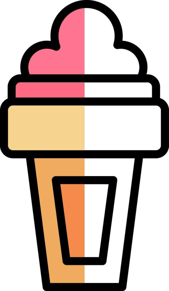 hielo crema vector icono diseño