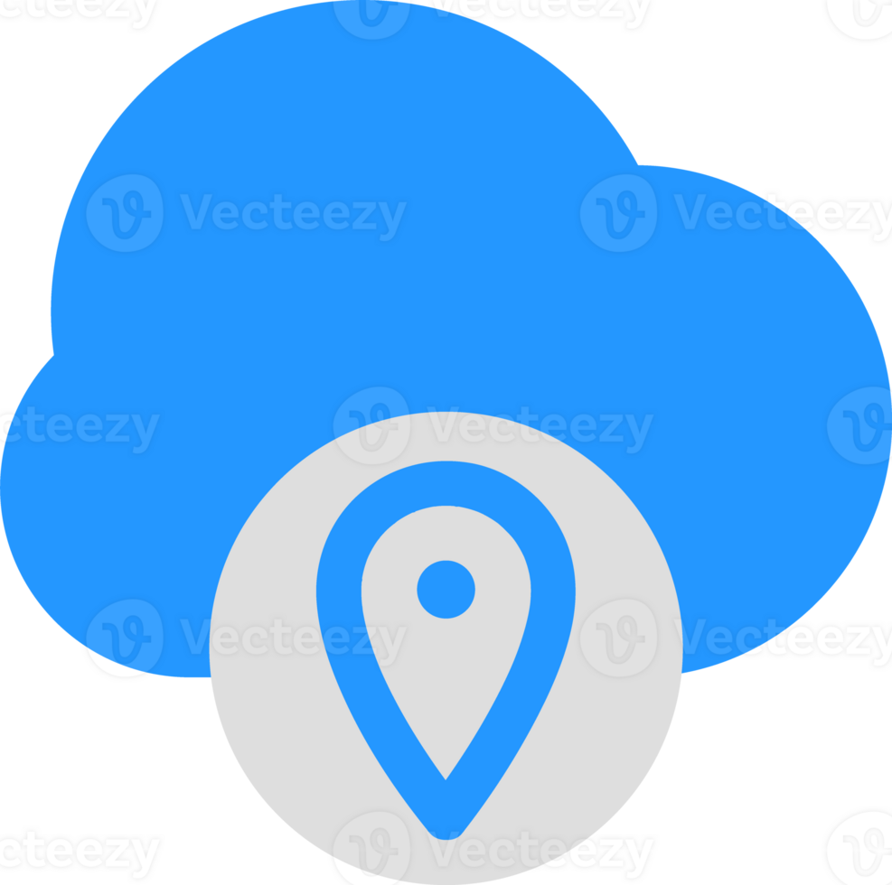 flat style cloud data icon png