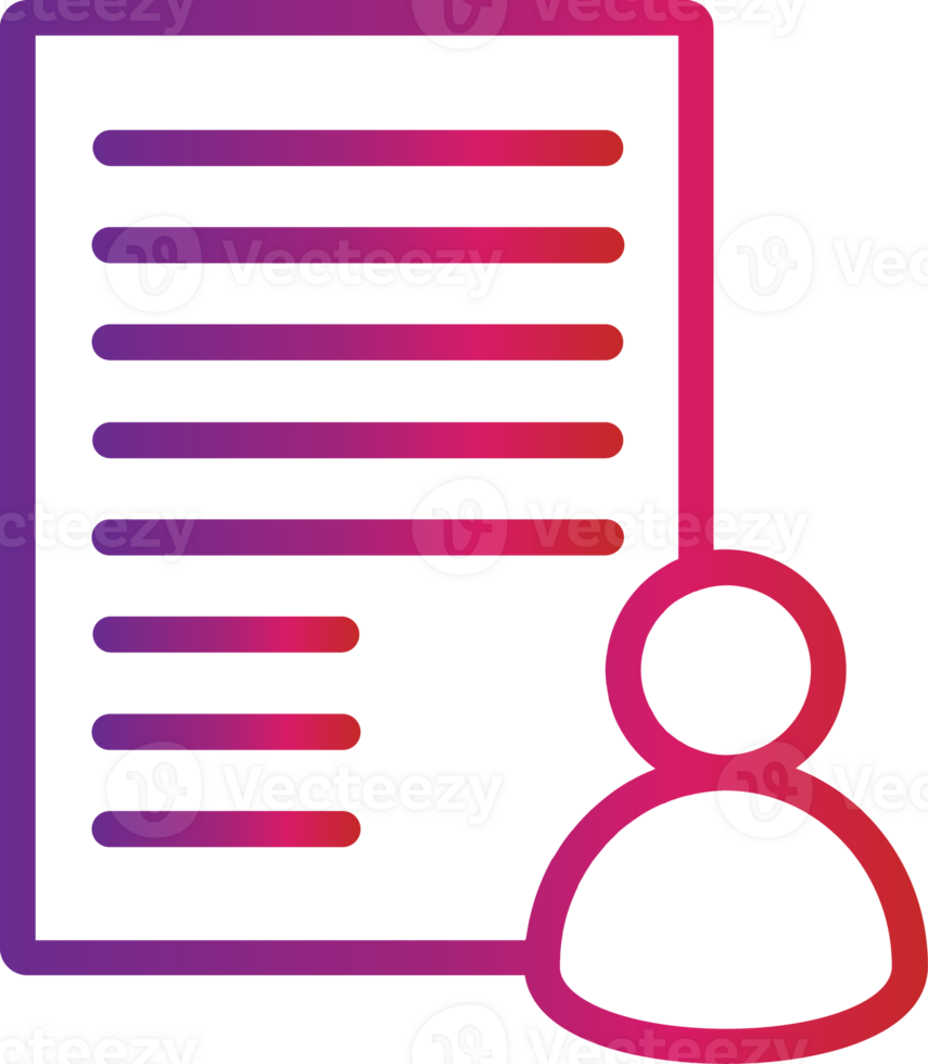 outline gradient letter icon png