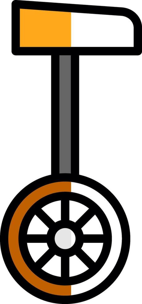 Unicycle  Vector Icon Design