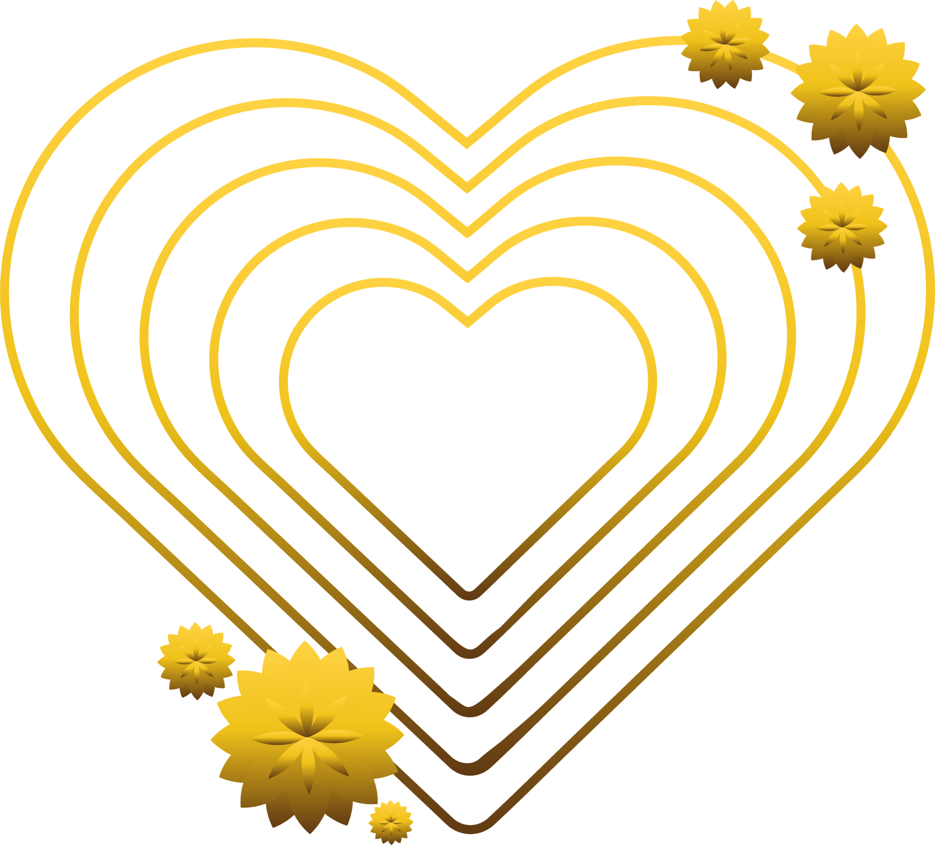 gold love ornament 28041748 PNG