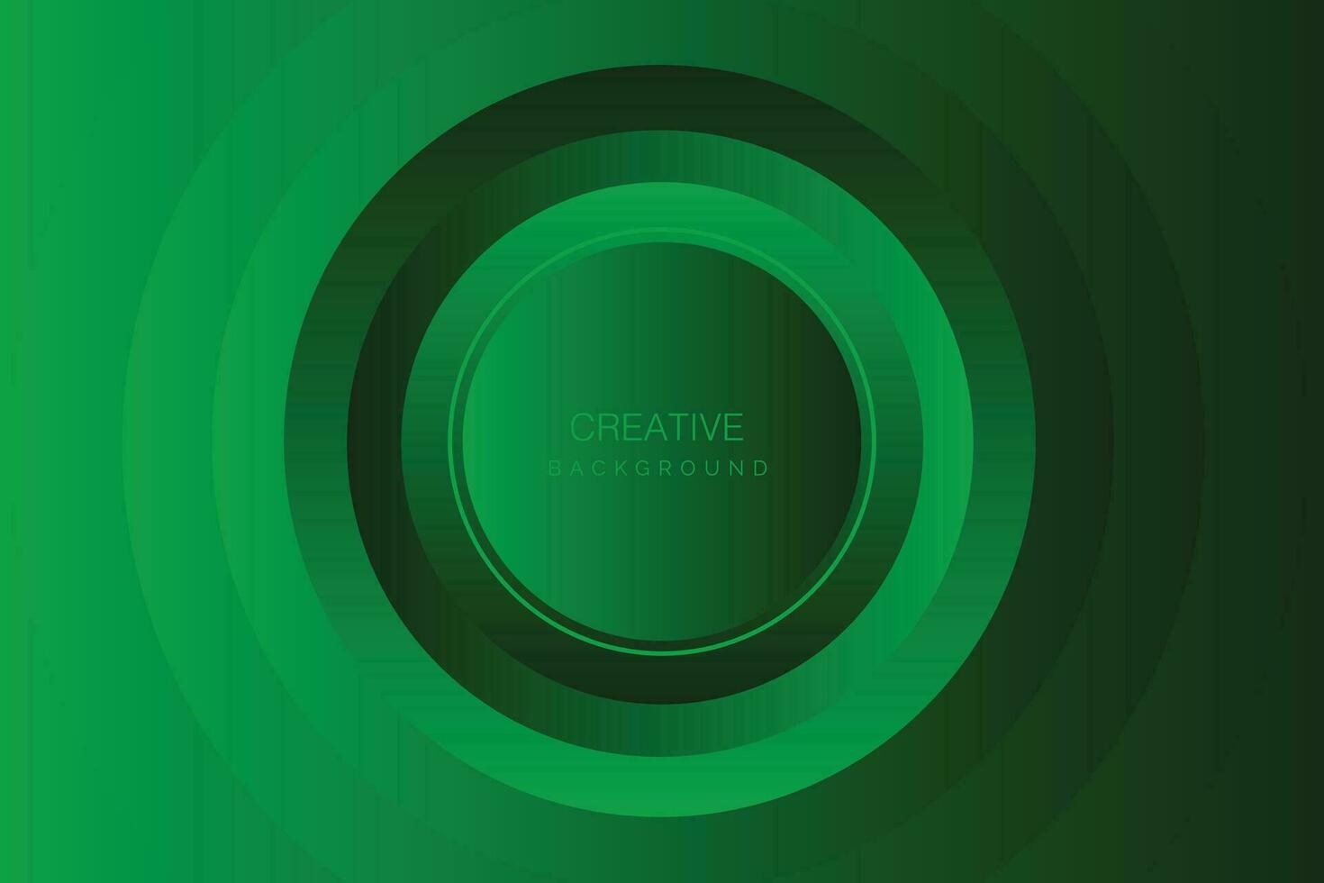 Abstract green background with circle. Vector illustration for your design