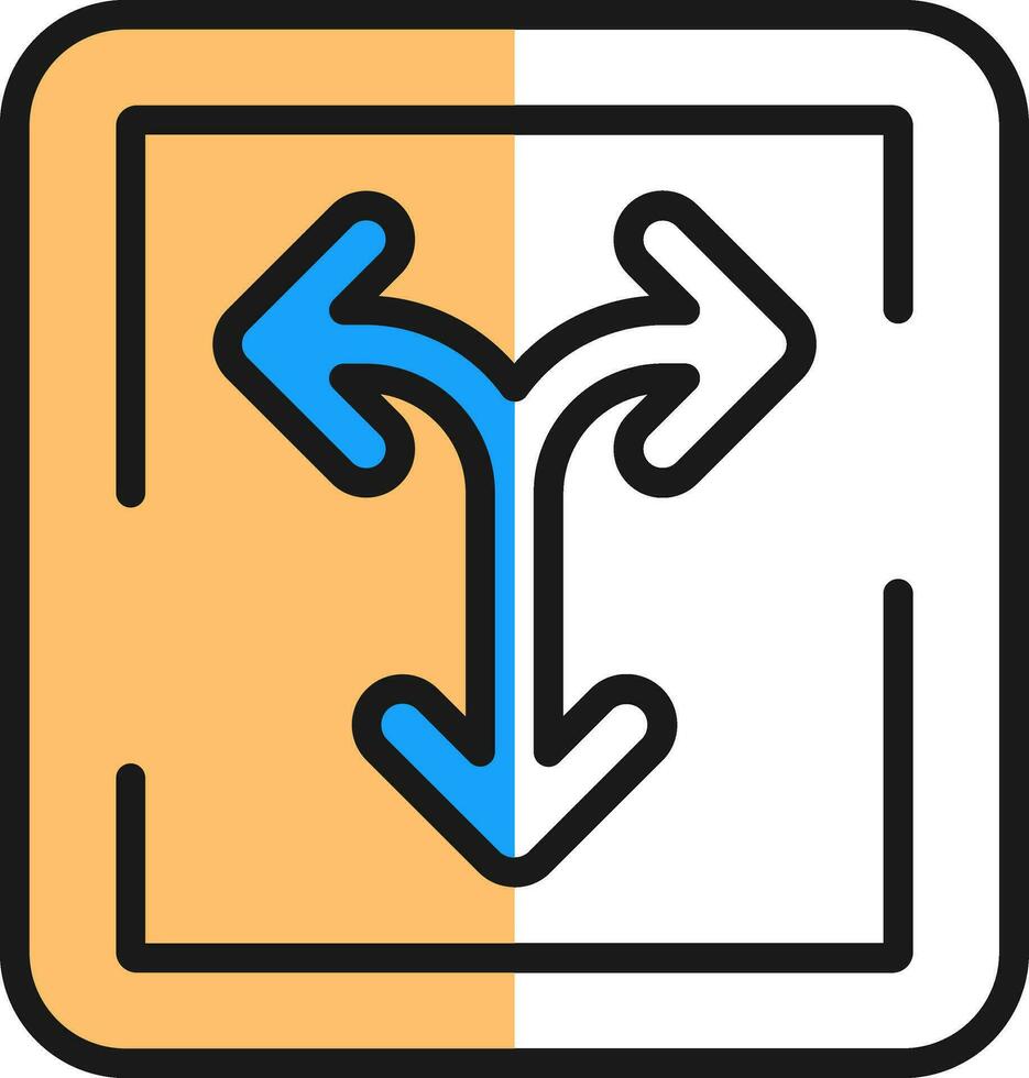 Merge Vector Icon Design