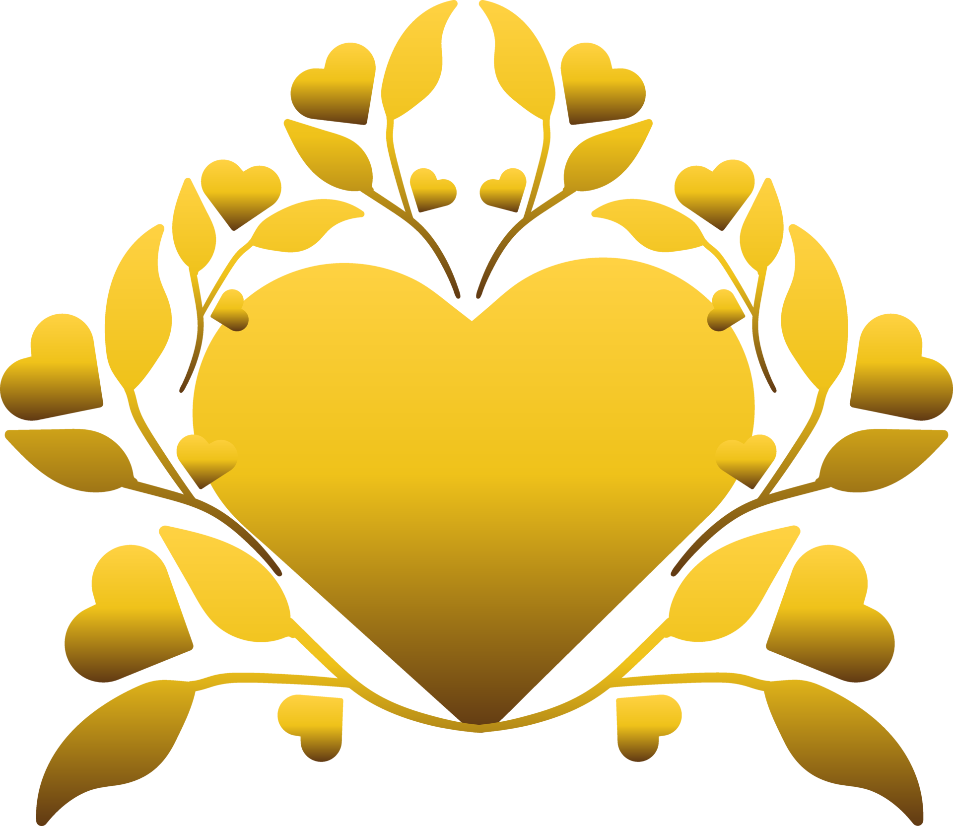 gold love ornament 28041839 PNG