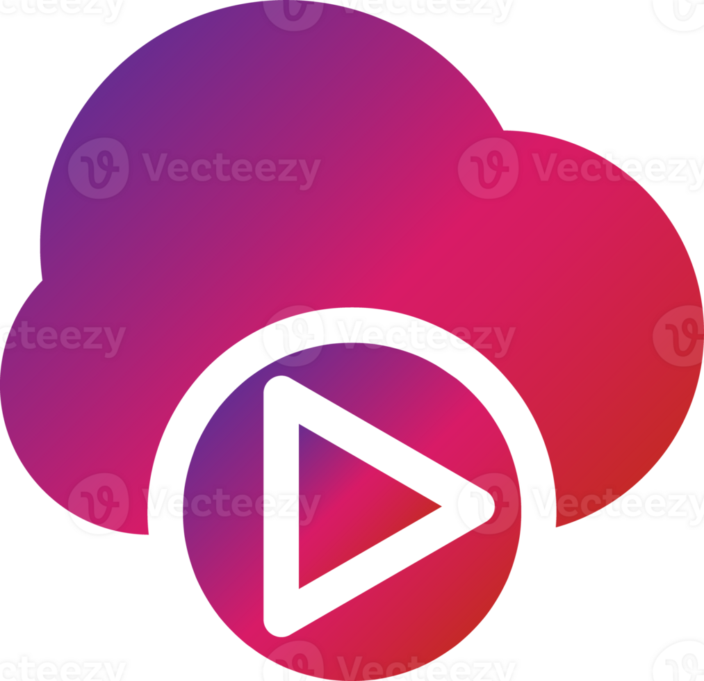 gradient style cloud icon png