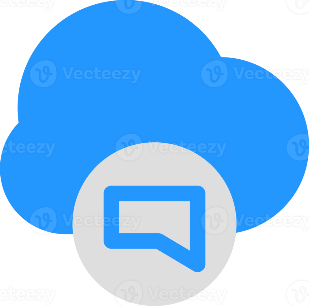 flat style cloud data icon png