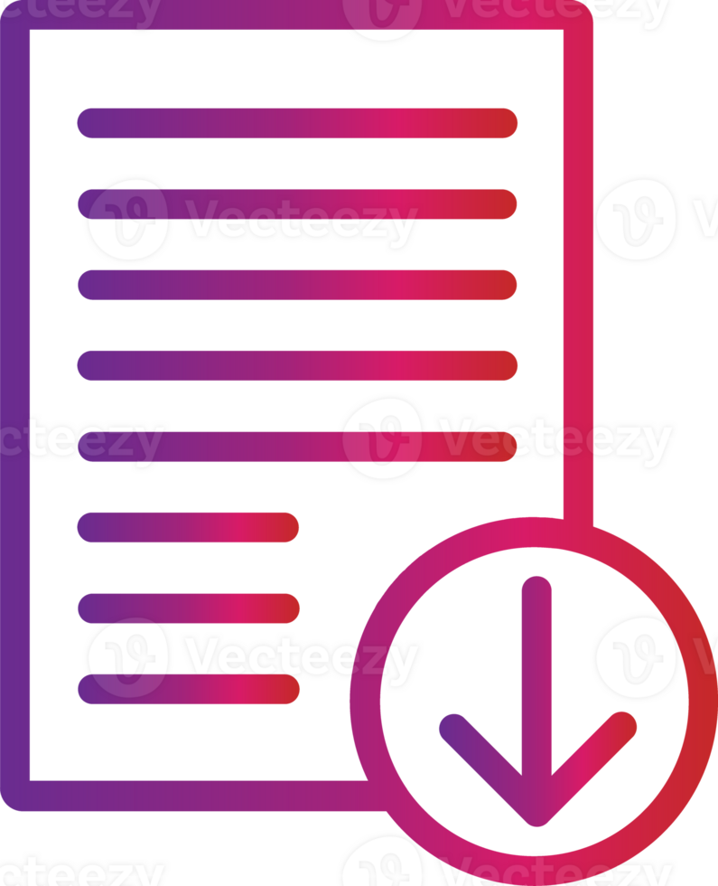outline gradient letter icon png