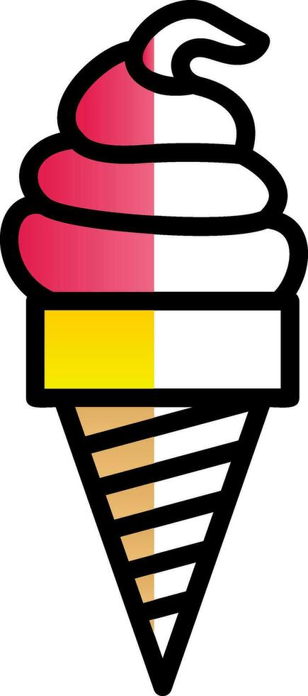 Ice Cream Vector Icon Design