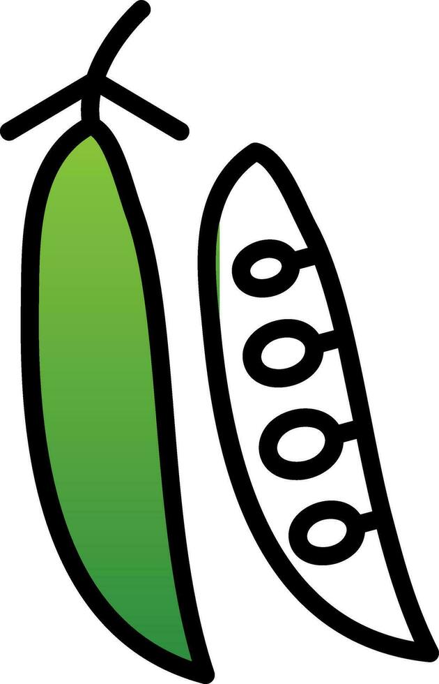 Peas Vector Icon Design