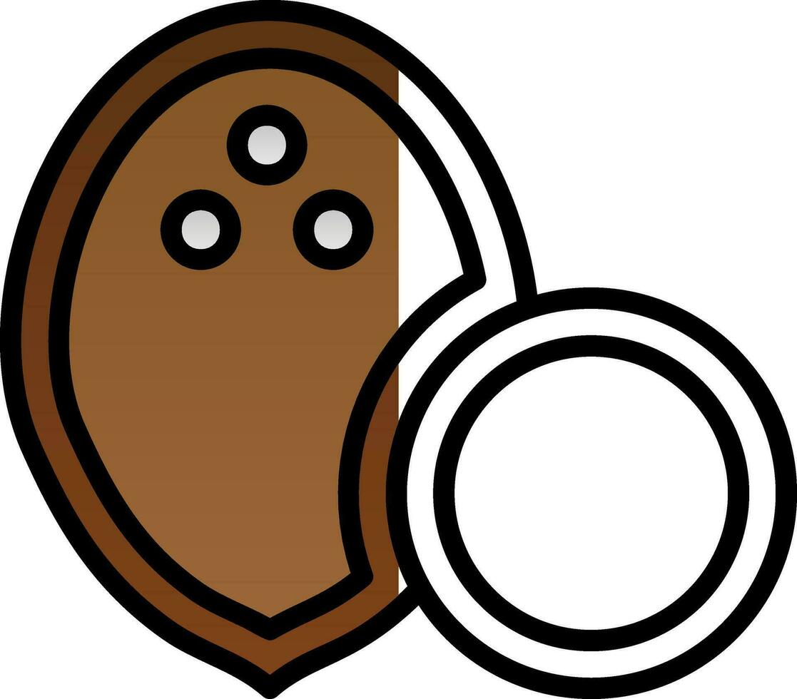 Coconut Vector Icon Design