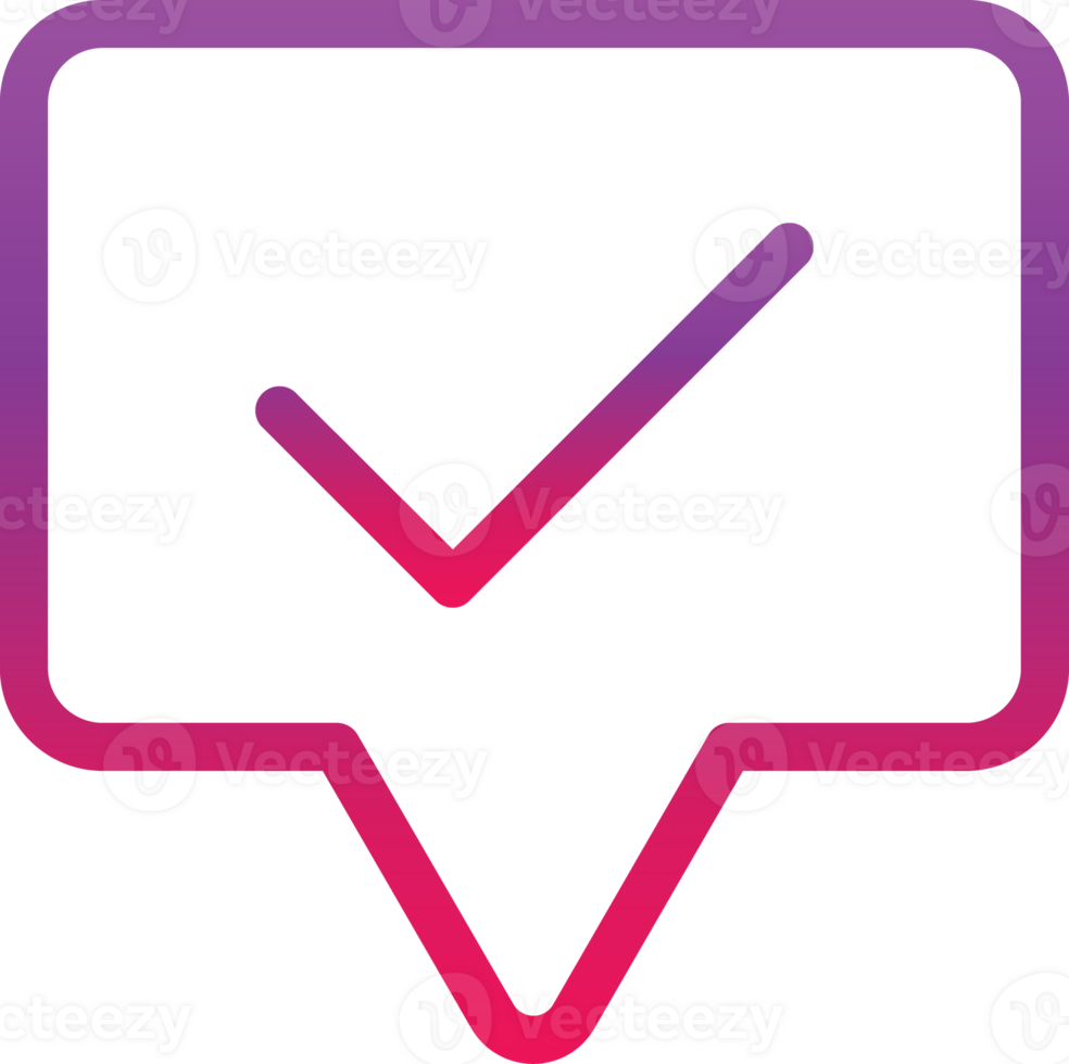 outline gradient style talk icon png
