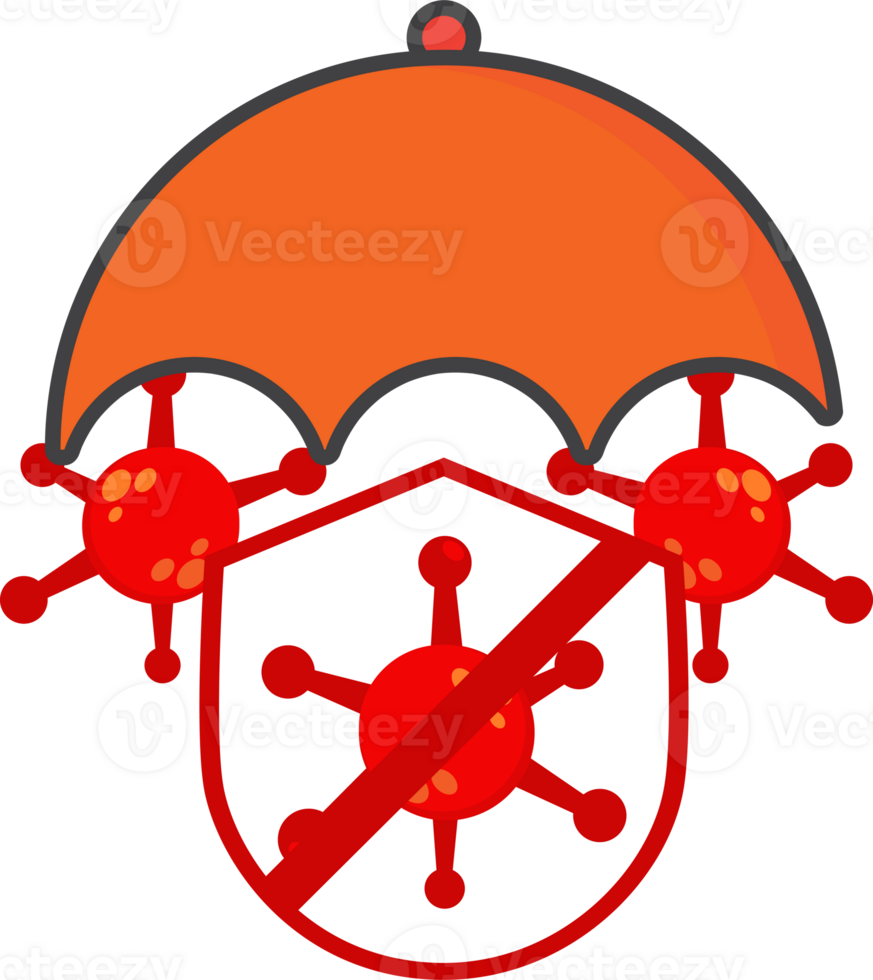flat style virus icon png