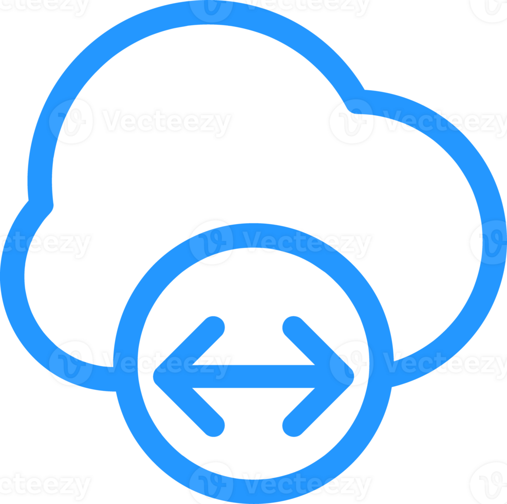 outline cloud data icon png