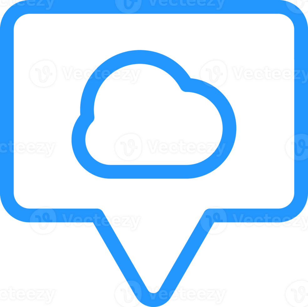 outline talk bubble icon png