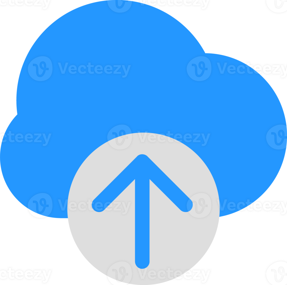 flat style cloud data icon png