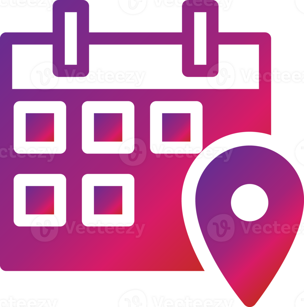 calendar icon gradient style png