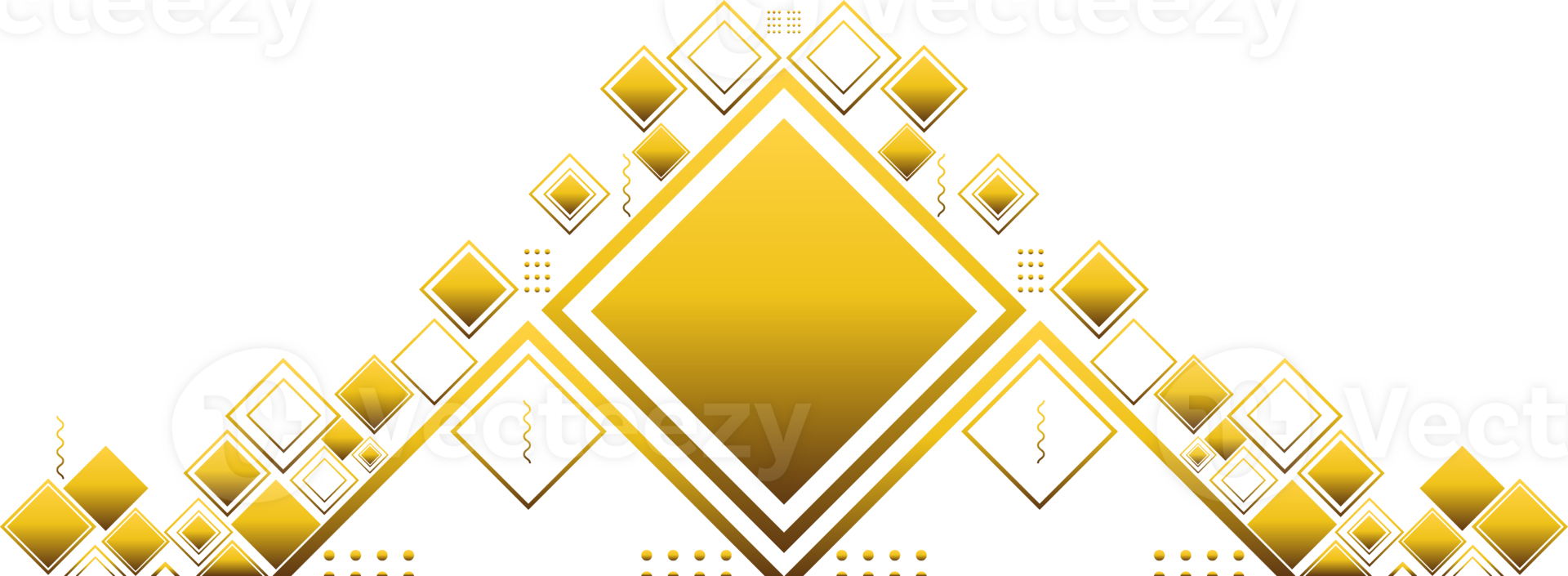 gold geometric decoration png