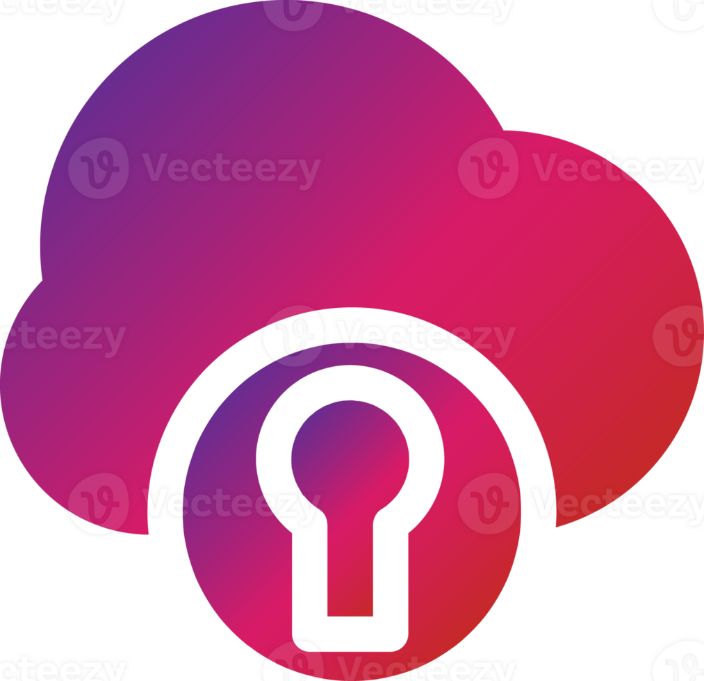 gradient style cloud icon png