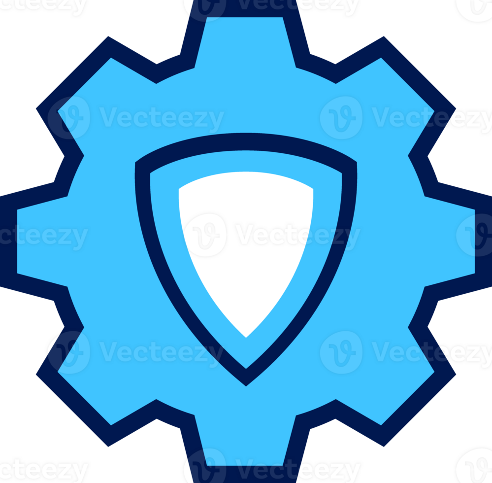 flat style setting gear icon png