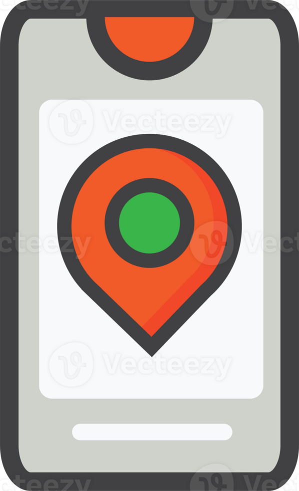 flat style smartphone icon png