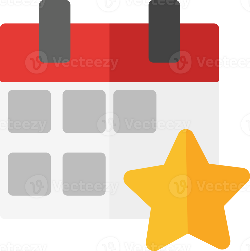 clean simple calendar icon flat style design png