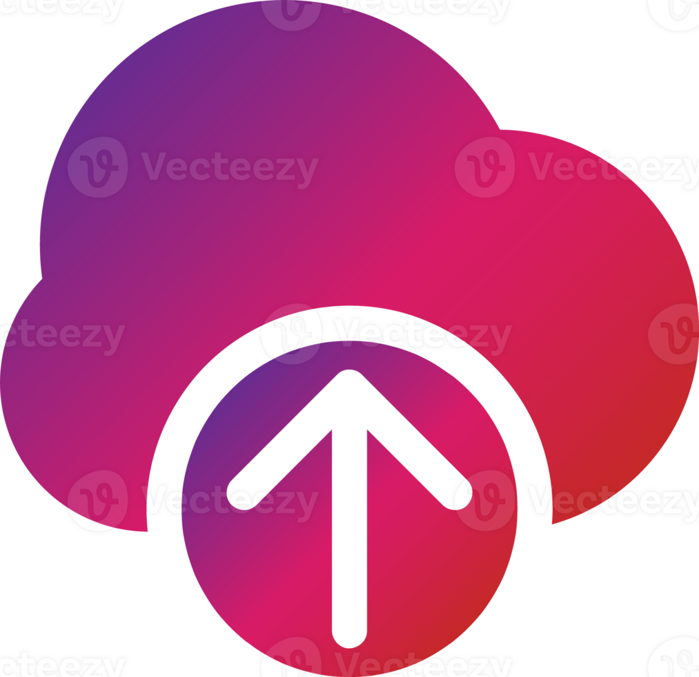 gradient style cloud icon png