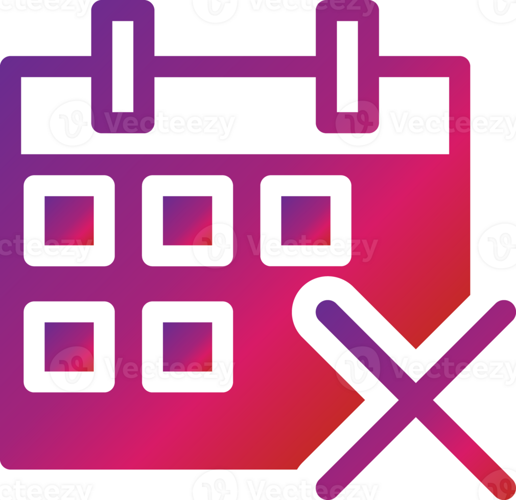 calendar icon gradient style png