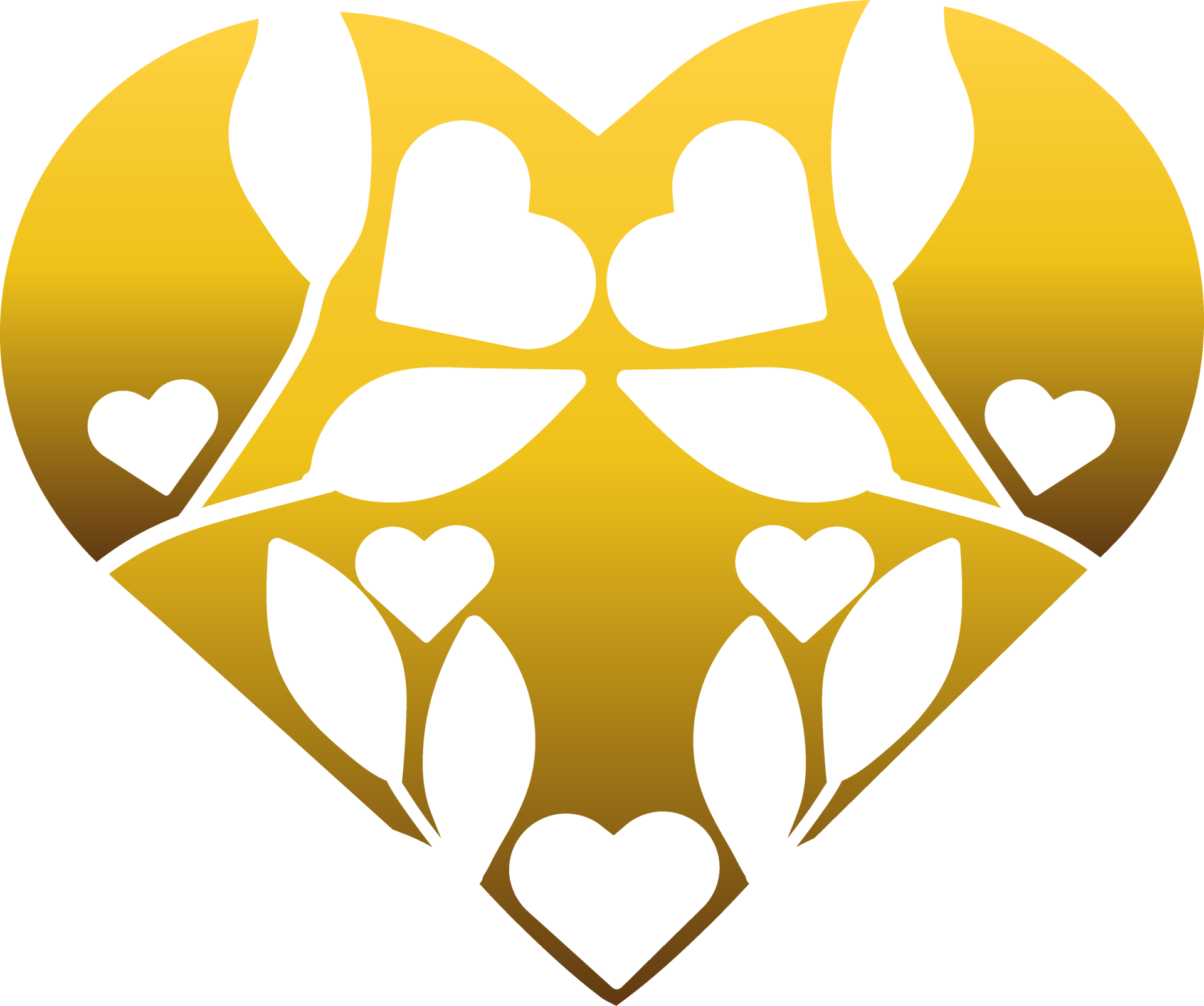 gold love ornament 28043020 PNG