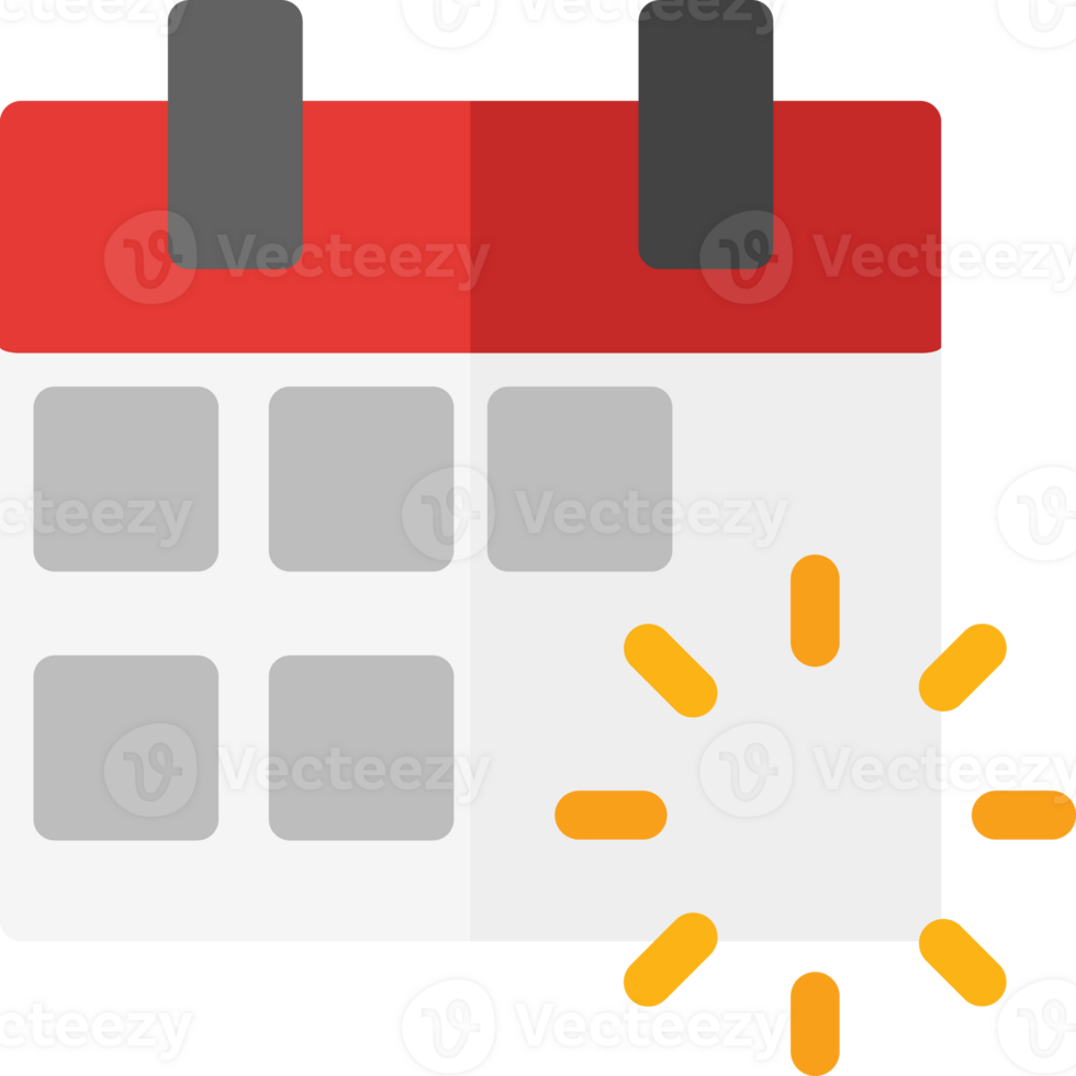 clean simple calendar icon flat style design png