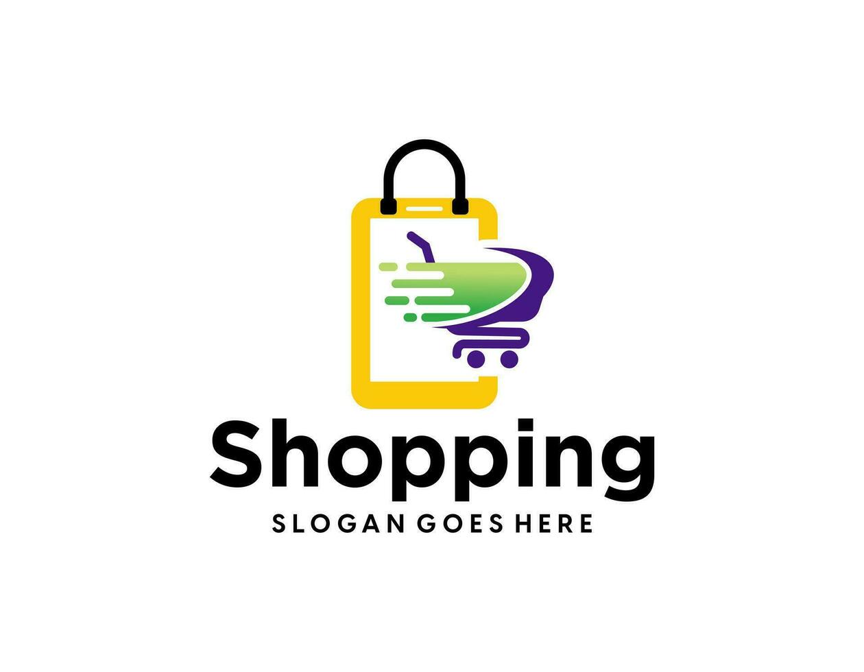 Online Shop logo designs template, Phone Shop logo symbol icon, Logo template icon vector