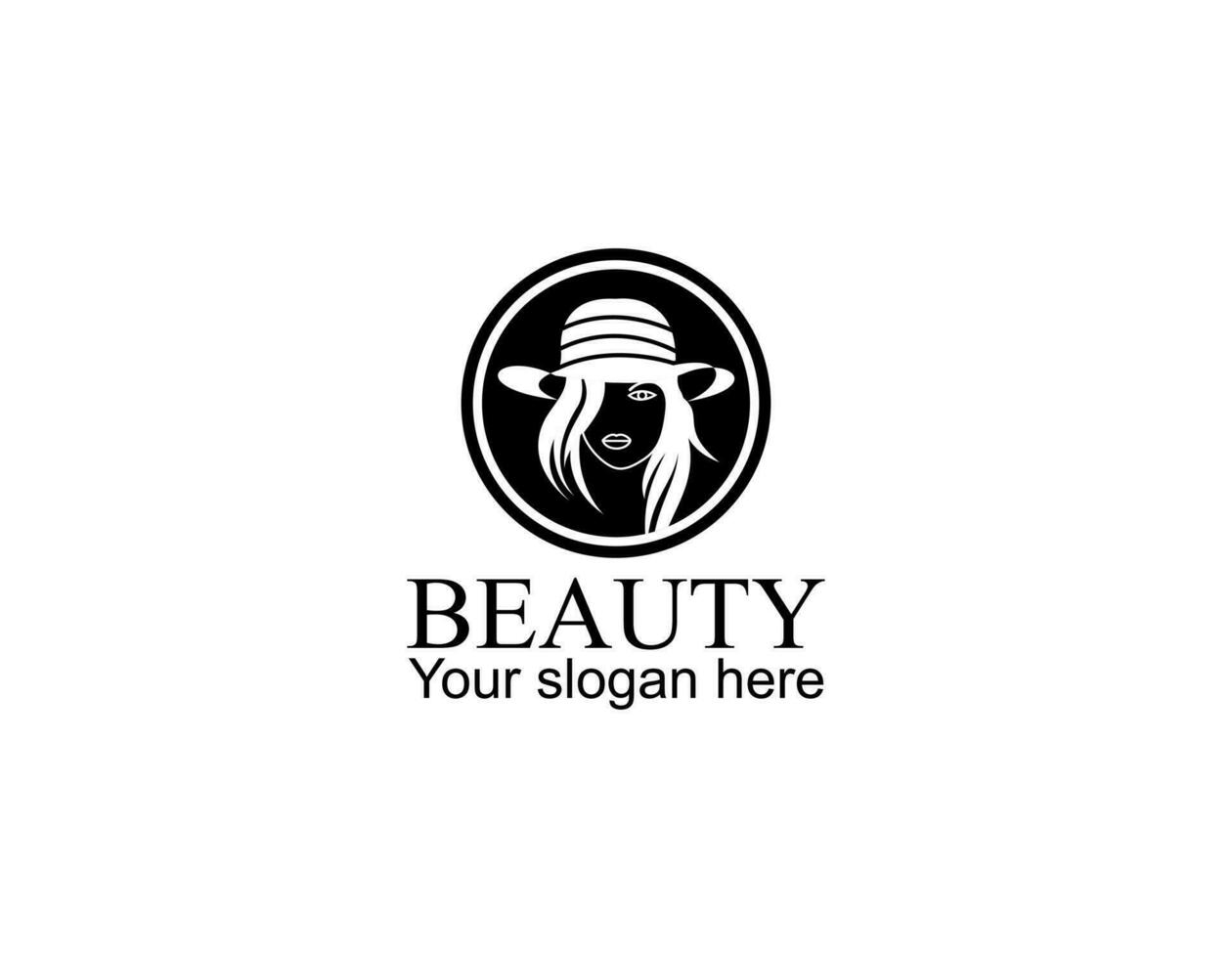 natural belleza salón y pelo tratamiento logo vector