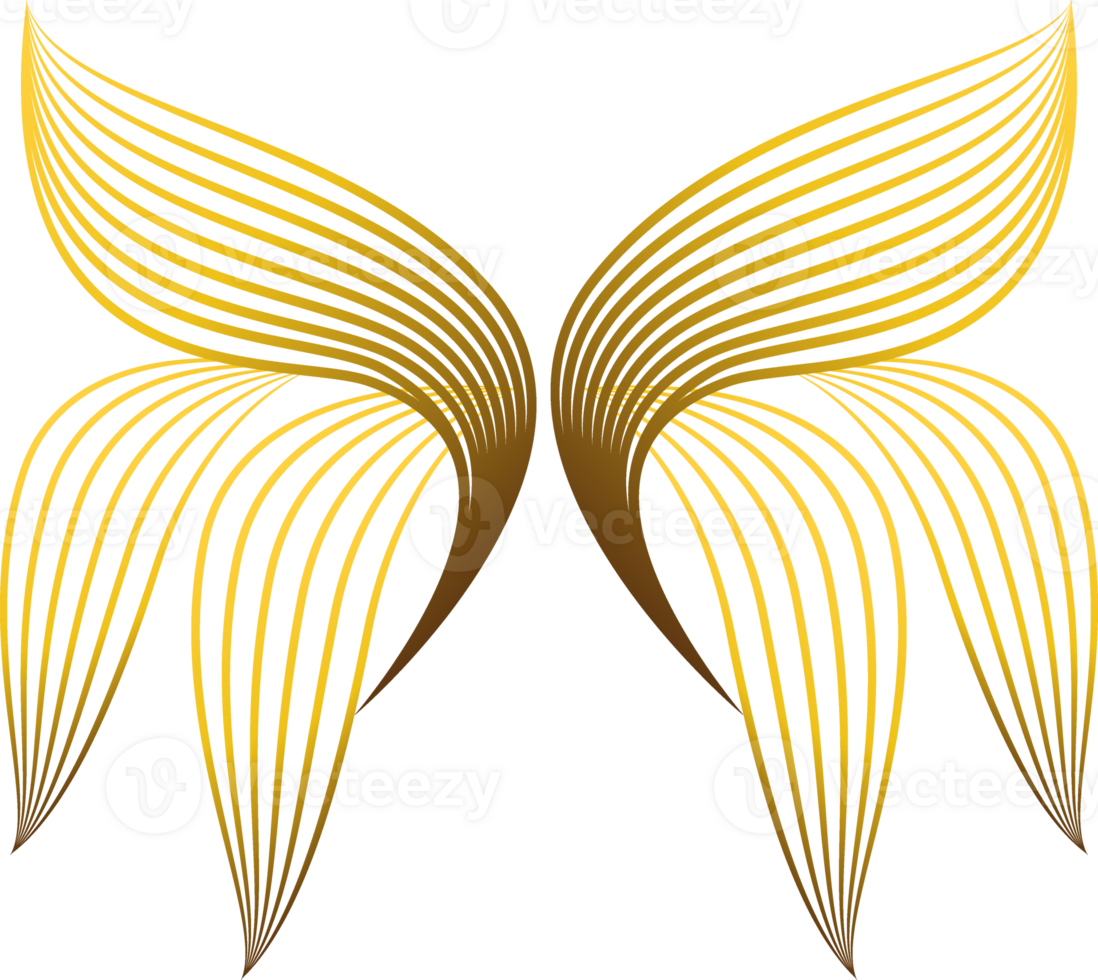 golden floral ornament png