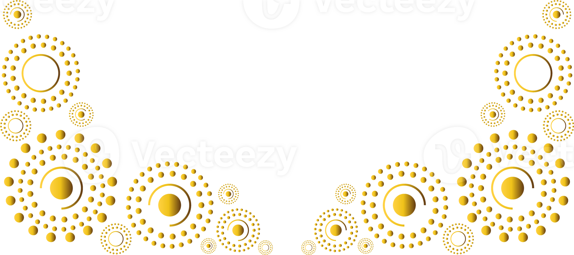 gold geometric decoration png