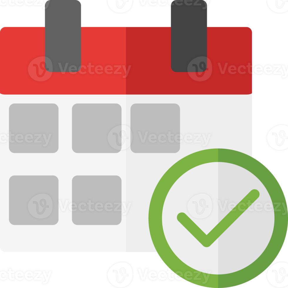 clean simple calendar icon flat style design png