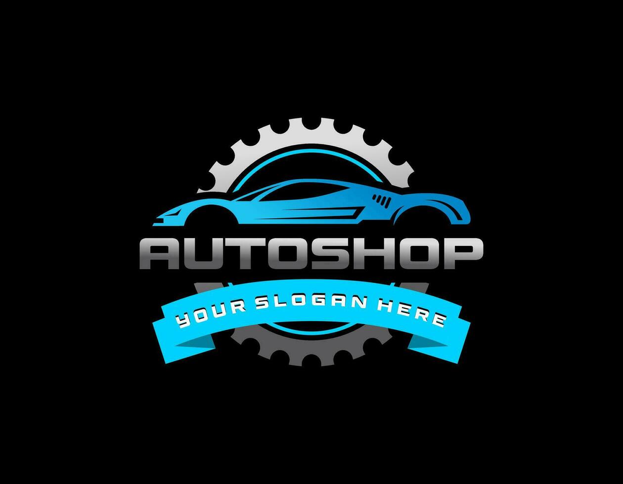 Sports car logo icon set. Motor vehicle silhouette emblems. Auto garage dealership brand identity design elements. Vector illustrations.