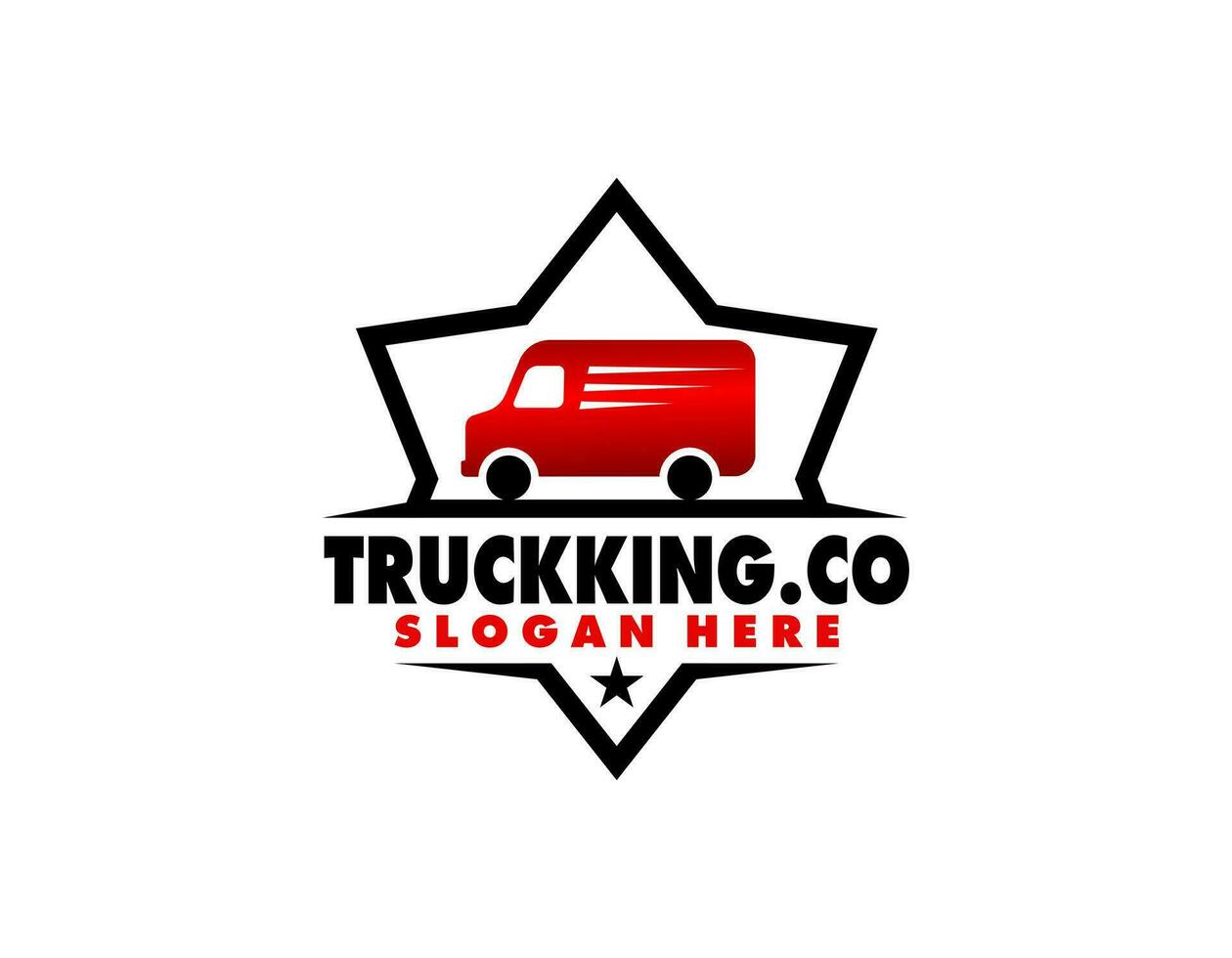Illustration graphic design of express logistic transportation concept logo design template vector