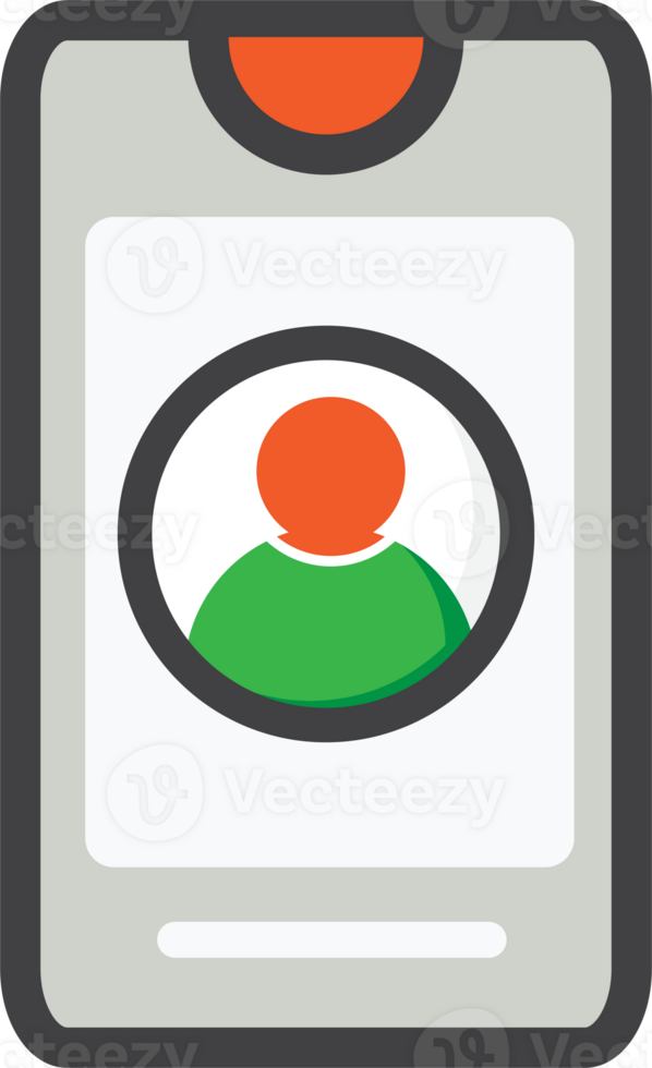 flat style smartphone icon png