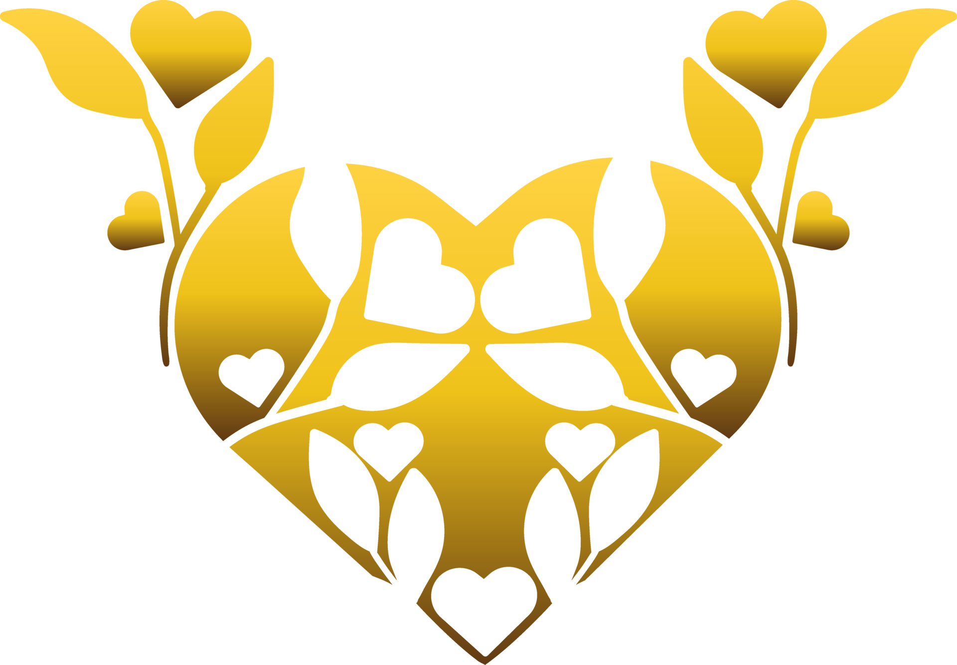gold love ornament 28043975 PNG
