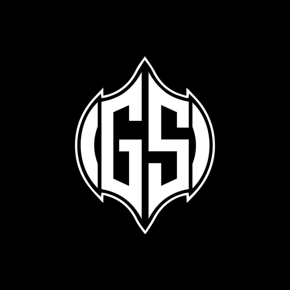 GS letter logo. GS creative monogram initials letter logo concept. GS Unique modern flat abstract vector letter logo design.