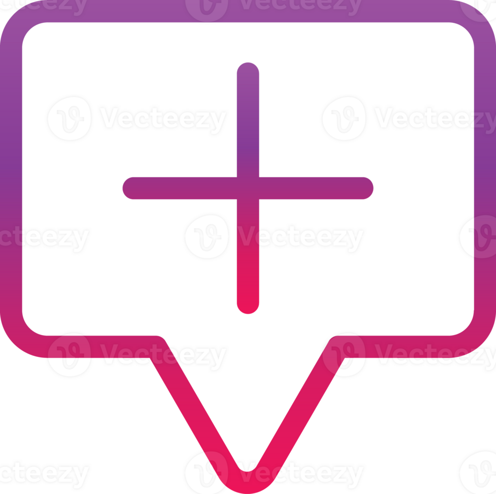 outline gradient style talk icon png
