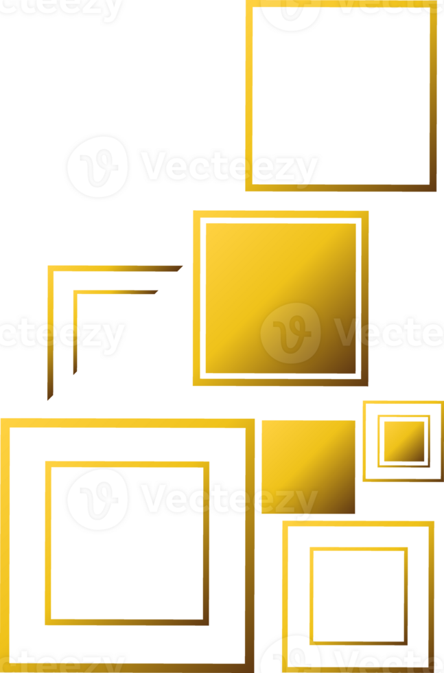 gold geometric decoration png