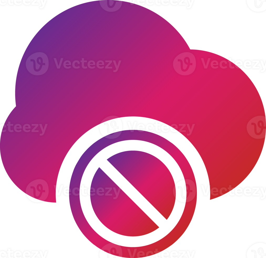 gradient style cloud icon png